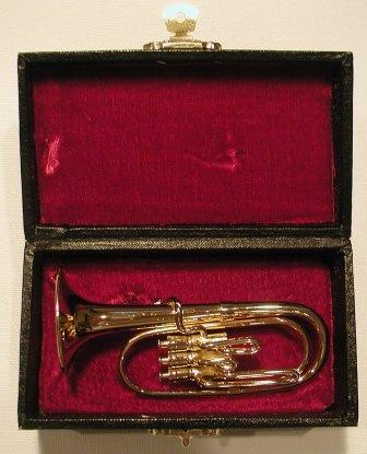 Brass Tuba in case ornament